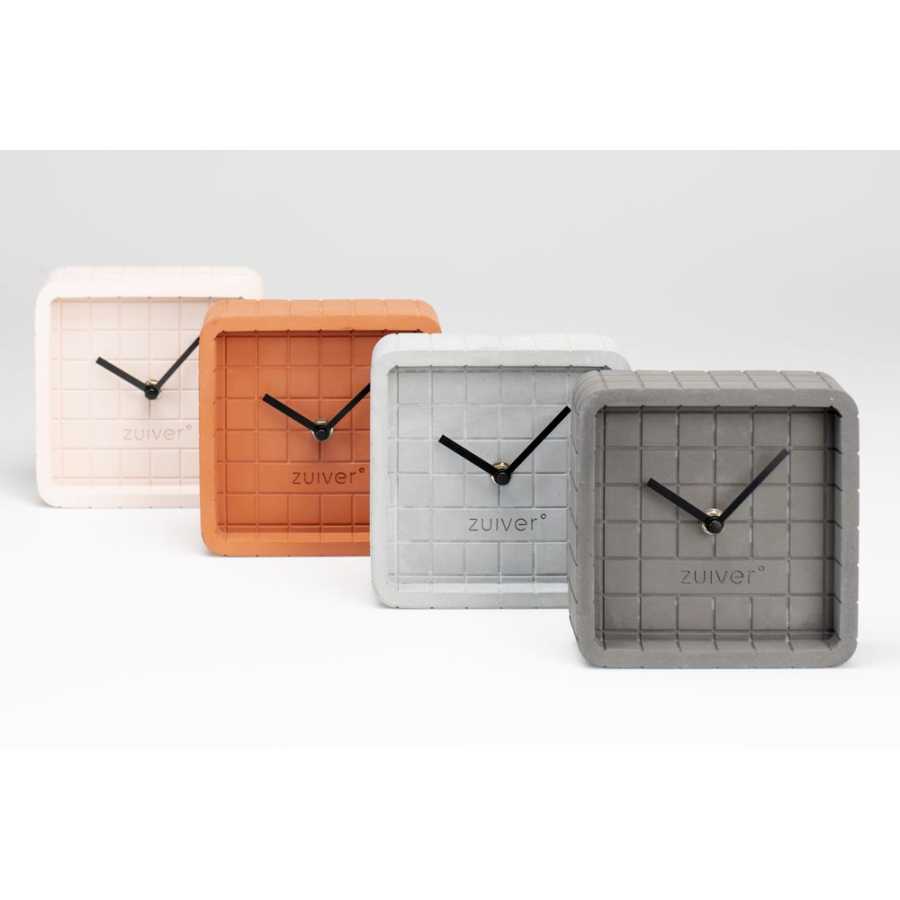 Zuiver Cute Table Clock - Concrete Pink