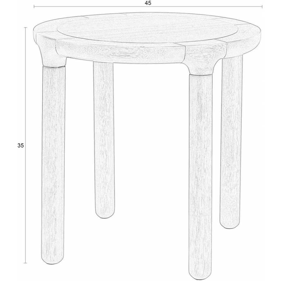 Zuiver Storm Side Table - Natural