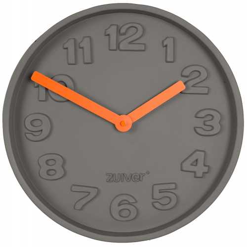Zuiver Concrete Time Wall Clock - Orange