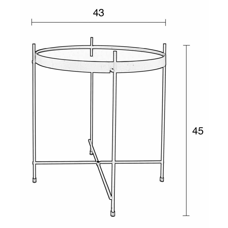Zuiver Cupid Side Table - Sizes in cm