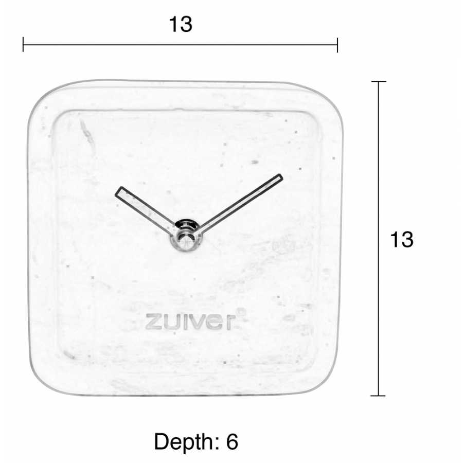 Zuiver Luxury Time Clock - Black - Diagram