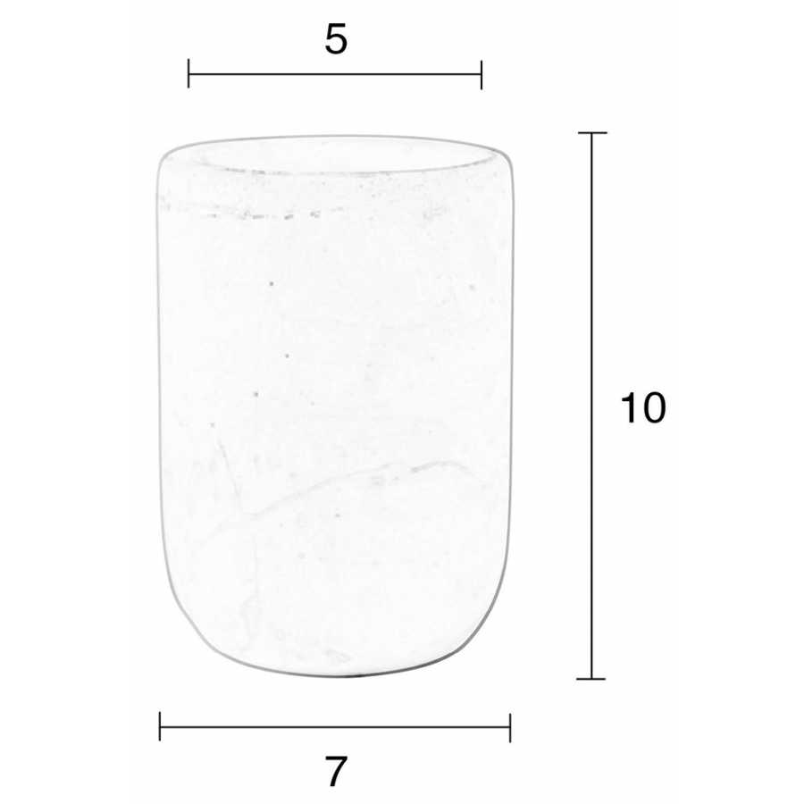 Zuiver Marble Cup - Grey - Diagram